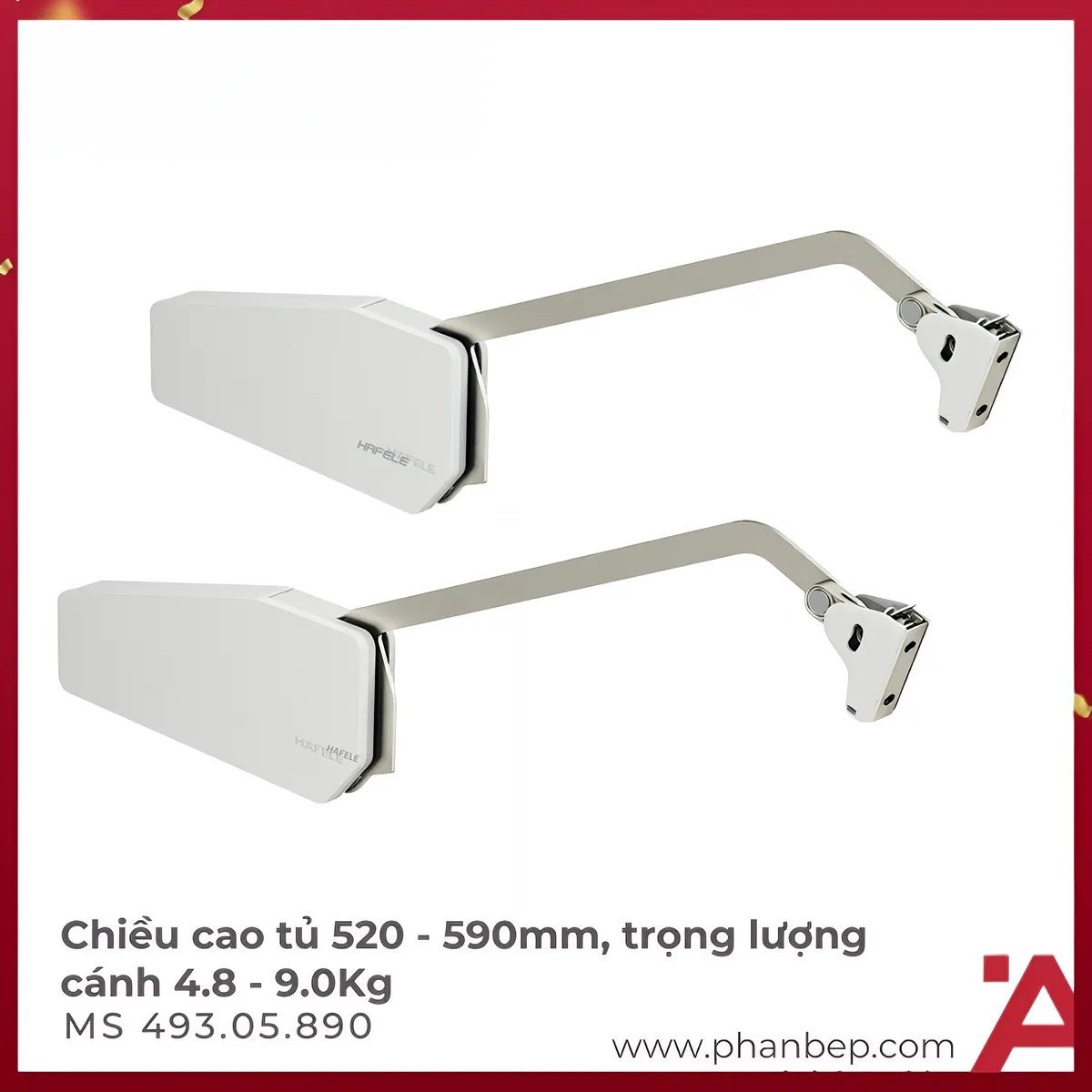 Bộ Tay Nâng Free Fold Short D3fs Hafele 493.05.890