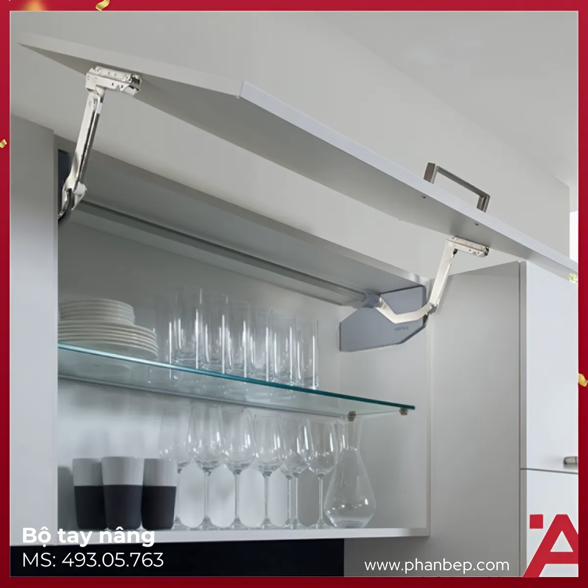 Bộ Tay Nâng Free Swing S6sw Hafele 493.05.763