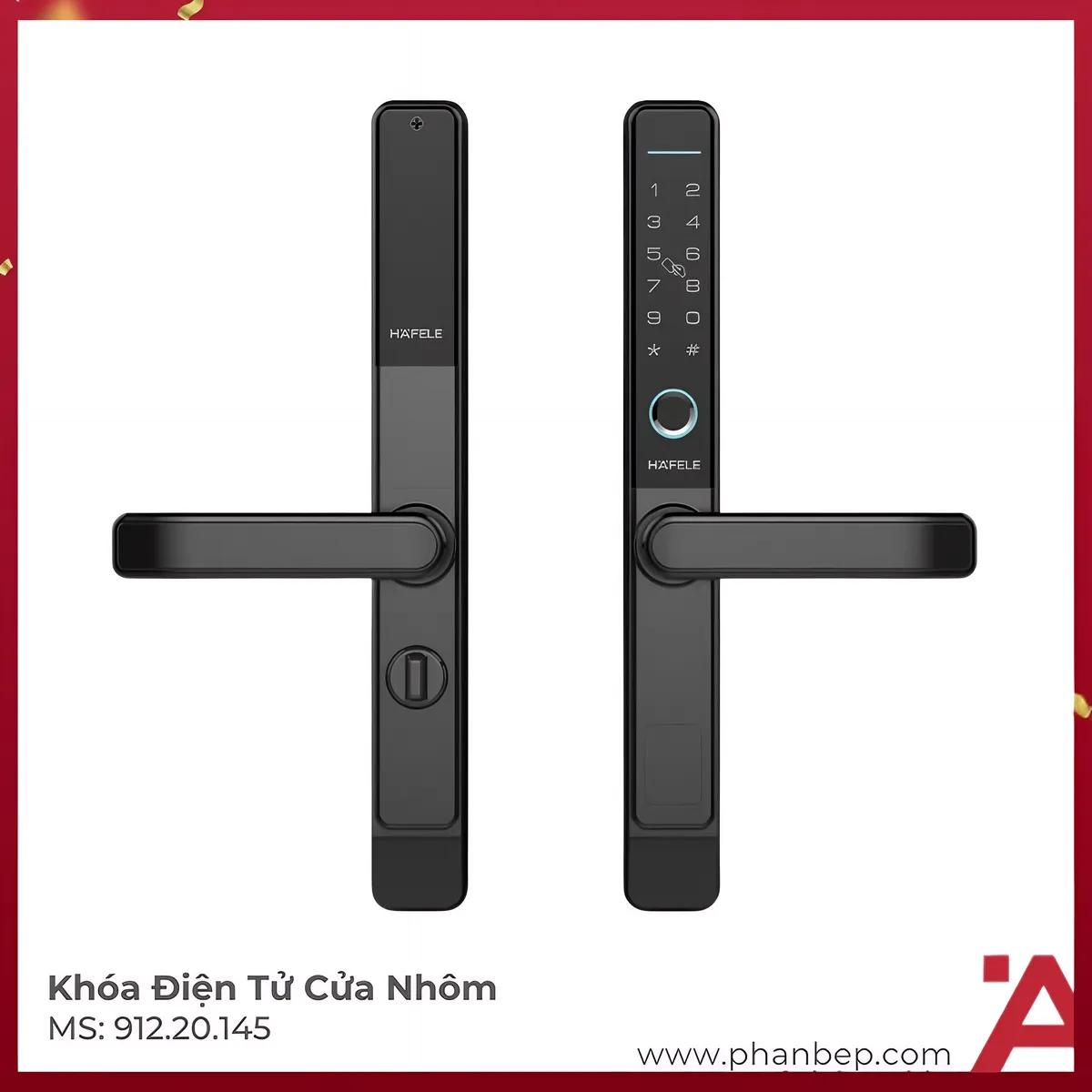 Khóa Điện Tử Cửa Nhôm DL6600 Hafele 912.20.145