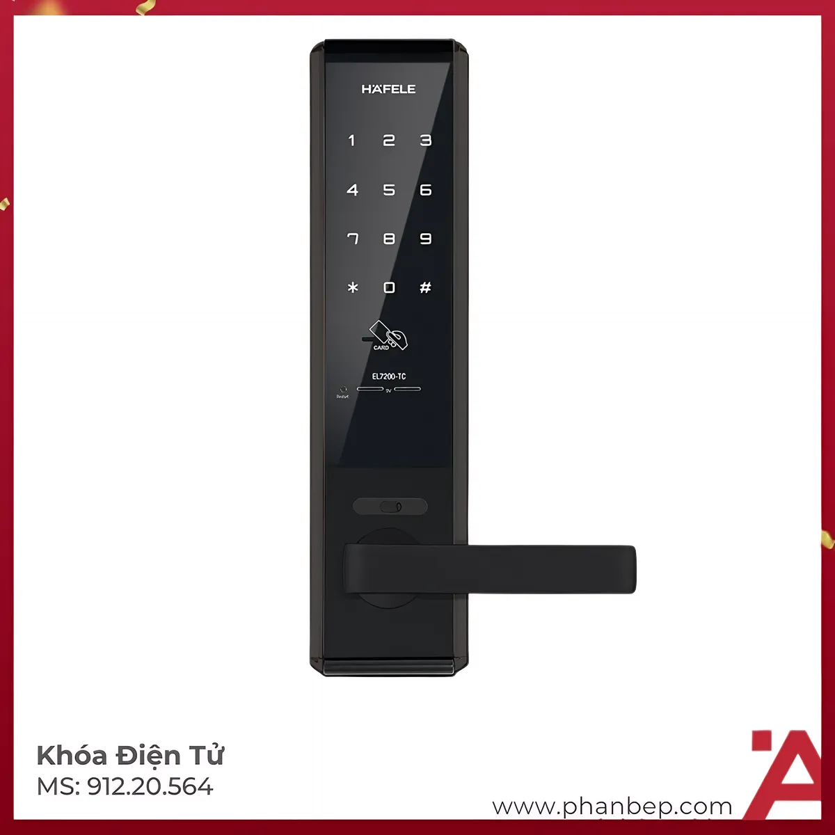 Khóa Điện Tử EL7200-TC Hafele 912.20.564