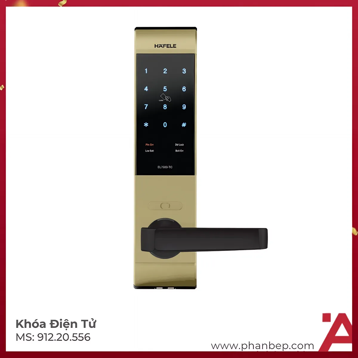 Khóa Điện Tử EL7500-TC Hafele 912.20.556