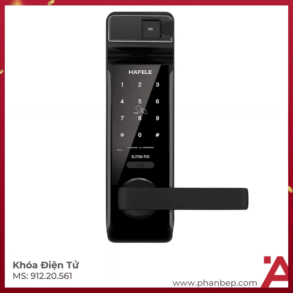 Khóa Điện Tử EL7700-TCS Hafele 912.20.561
