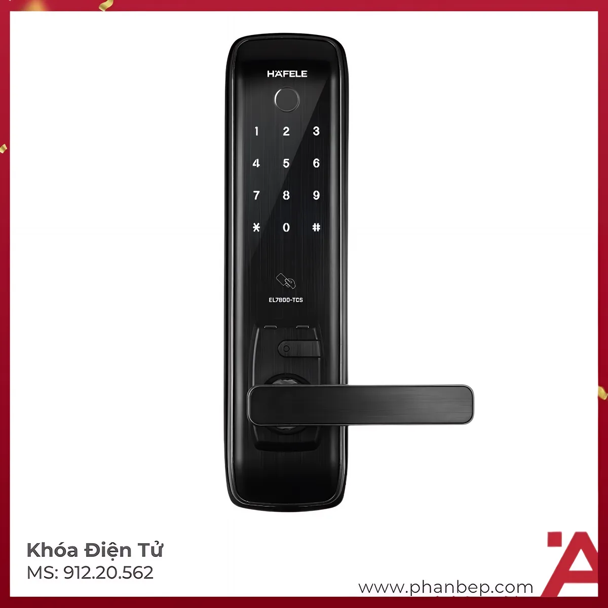 Khóa Điện Tử EL7800-TCS Hafele 912.20.562
