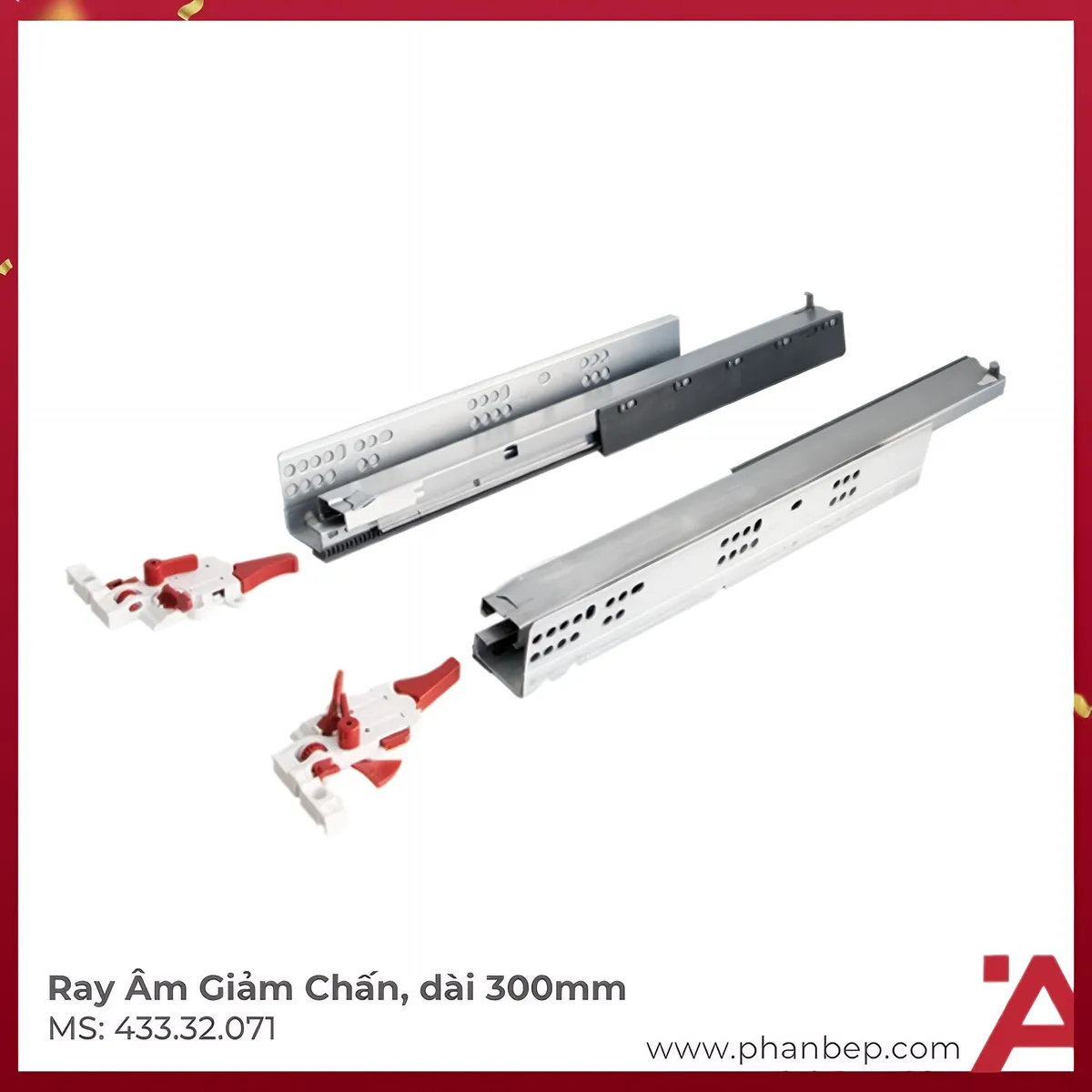 Ray Âm EPC Evo 300mm Giảm Chấn Hafele 433.32.071