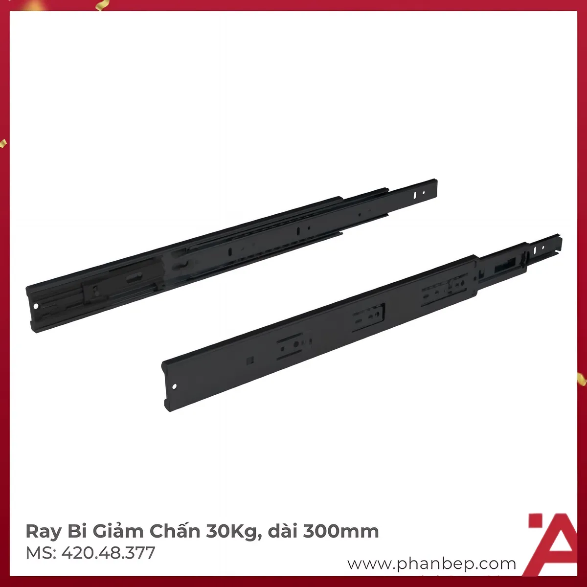Ray Bi Giảm Chấn 600mm Hafele 420.48.377