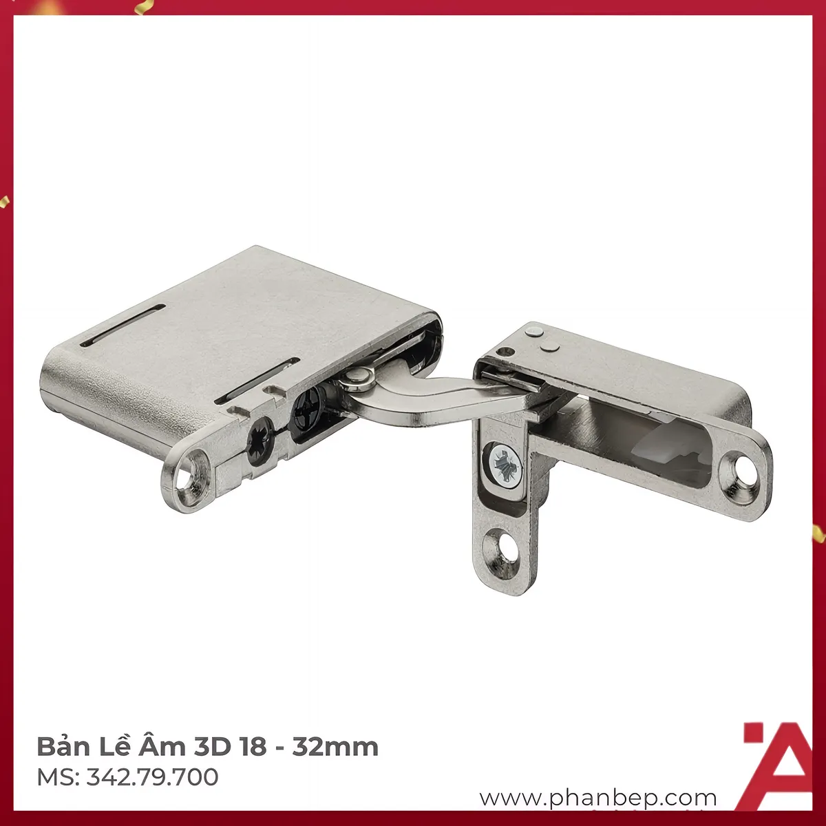 Bản Lề Âm 3 Chiều Hafele 342.79.700