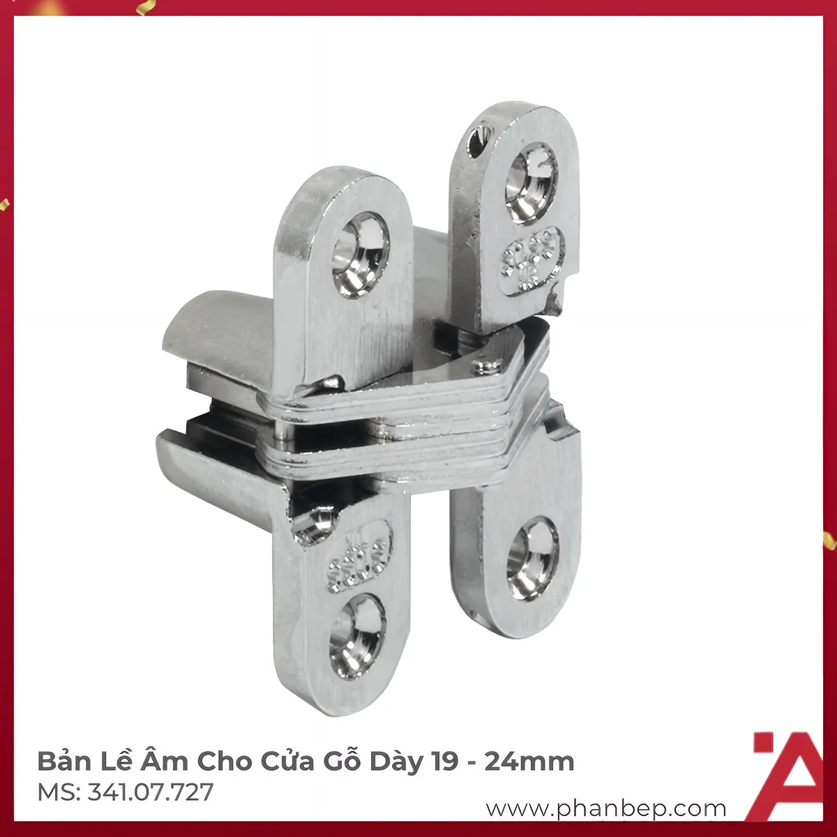 Bản Lề Âm Cho Cửa Gỗ Dày 19 - 24mm Hafele 341.07.727