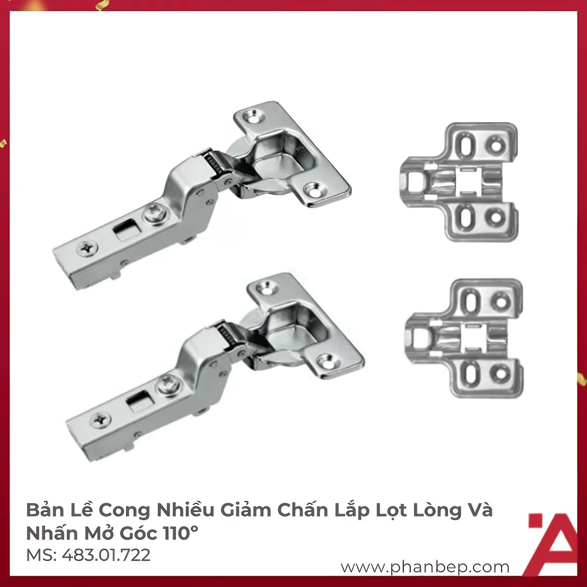 Bản Lề Lọt Lòng Metalla SM 110º DIY Hafele 483.01.722