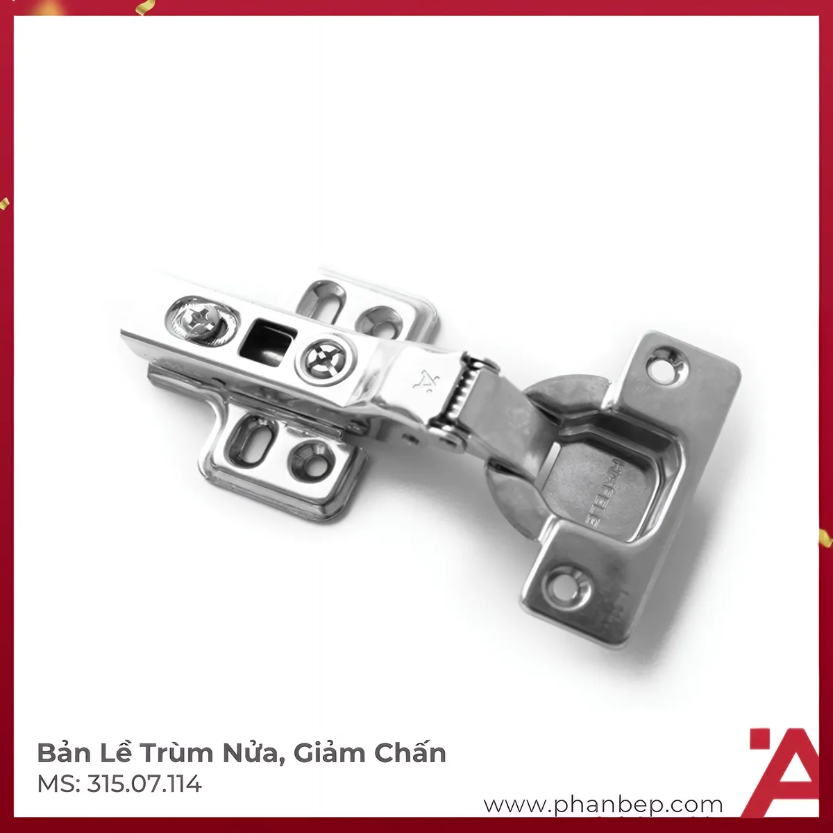 Bản Lề Trùm Nửa Metalla SM DIY 110º Hafele 315.07.114