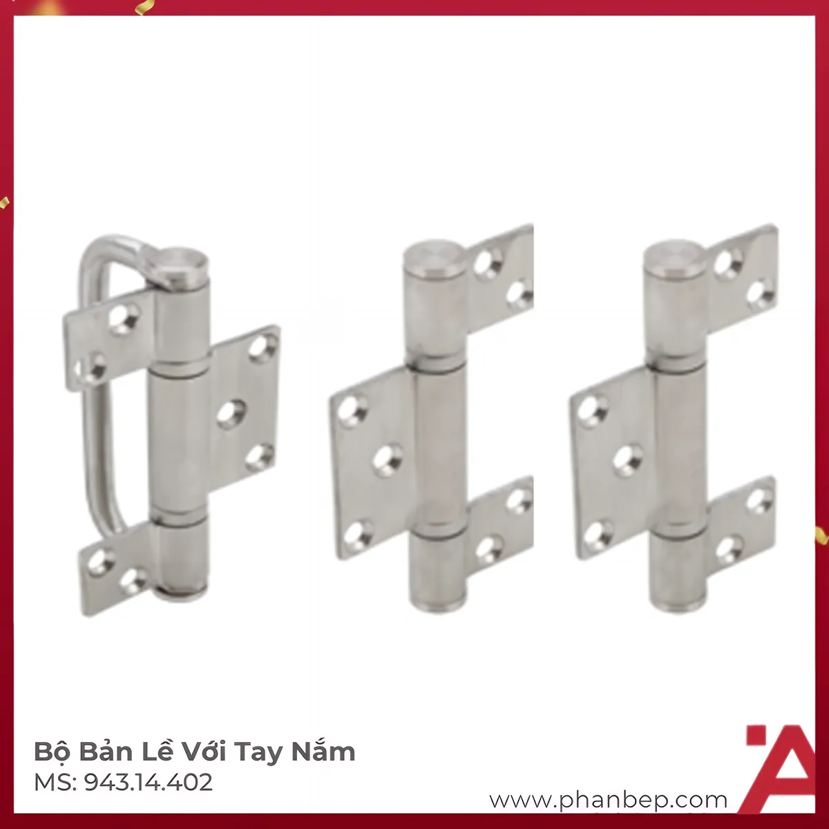 Bộ Bản Lề Với Tay Nắm Hafele 943.14.402