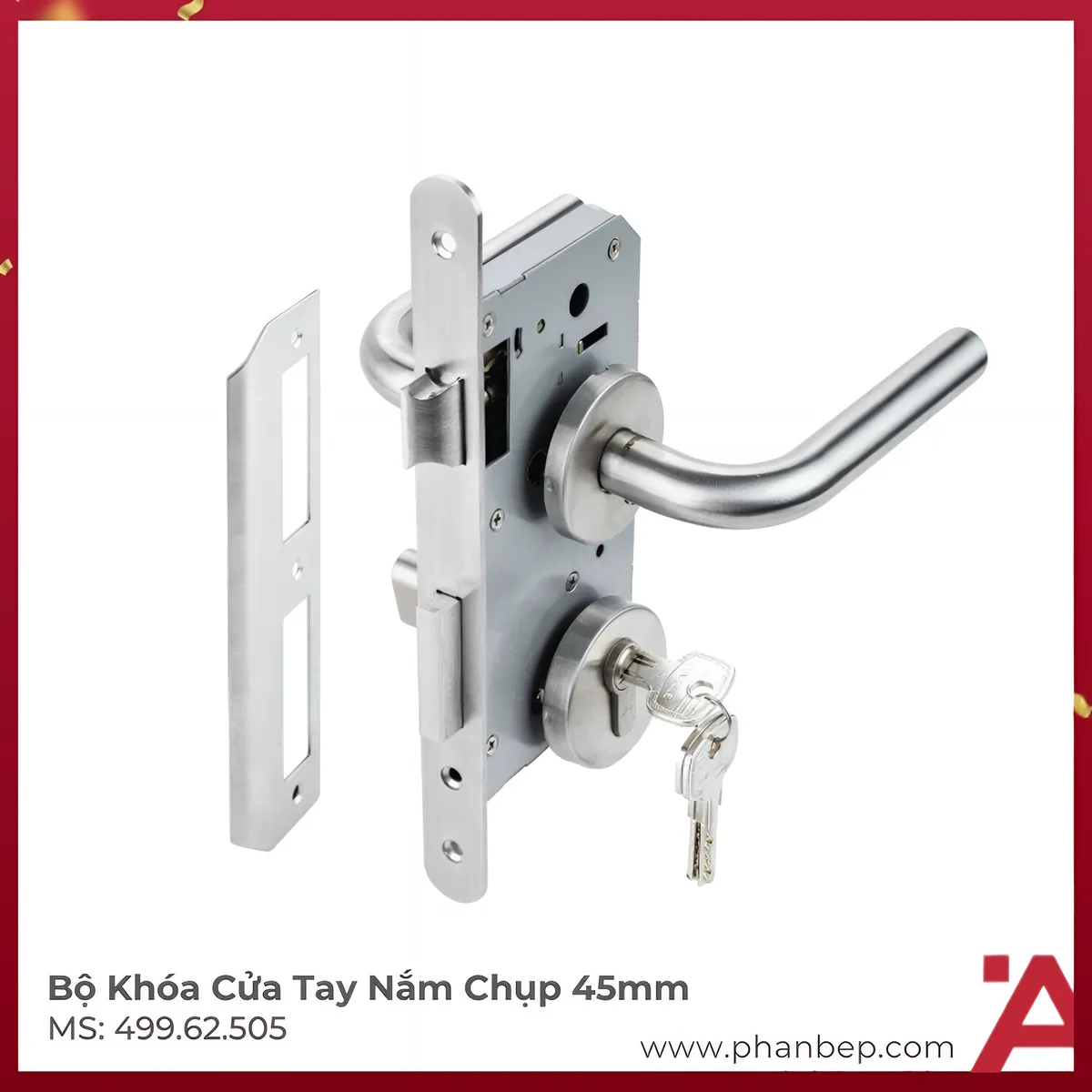 Bộ Khóa Cửa Tay Nắm Chụp DIY Hafele 499.62.505