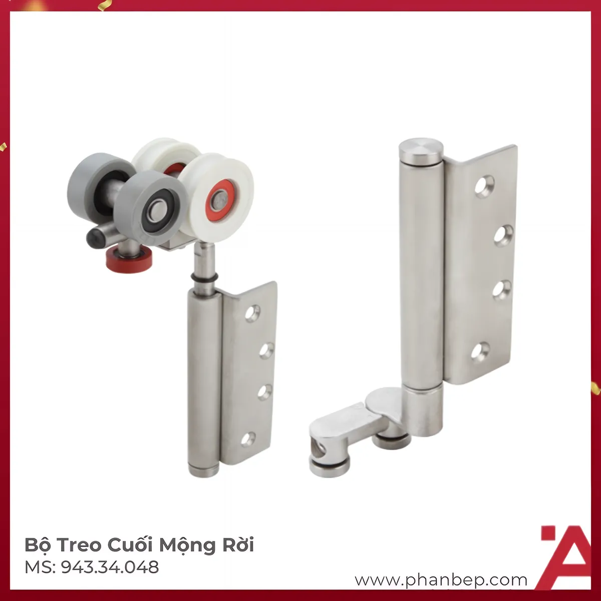 Bộ Treo Cuối Mộng Rời Hafele 943.34.048