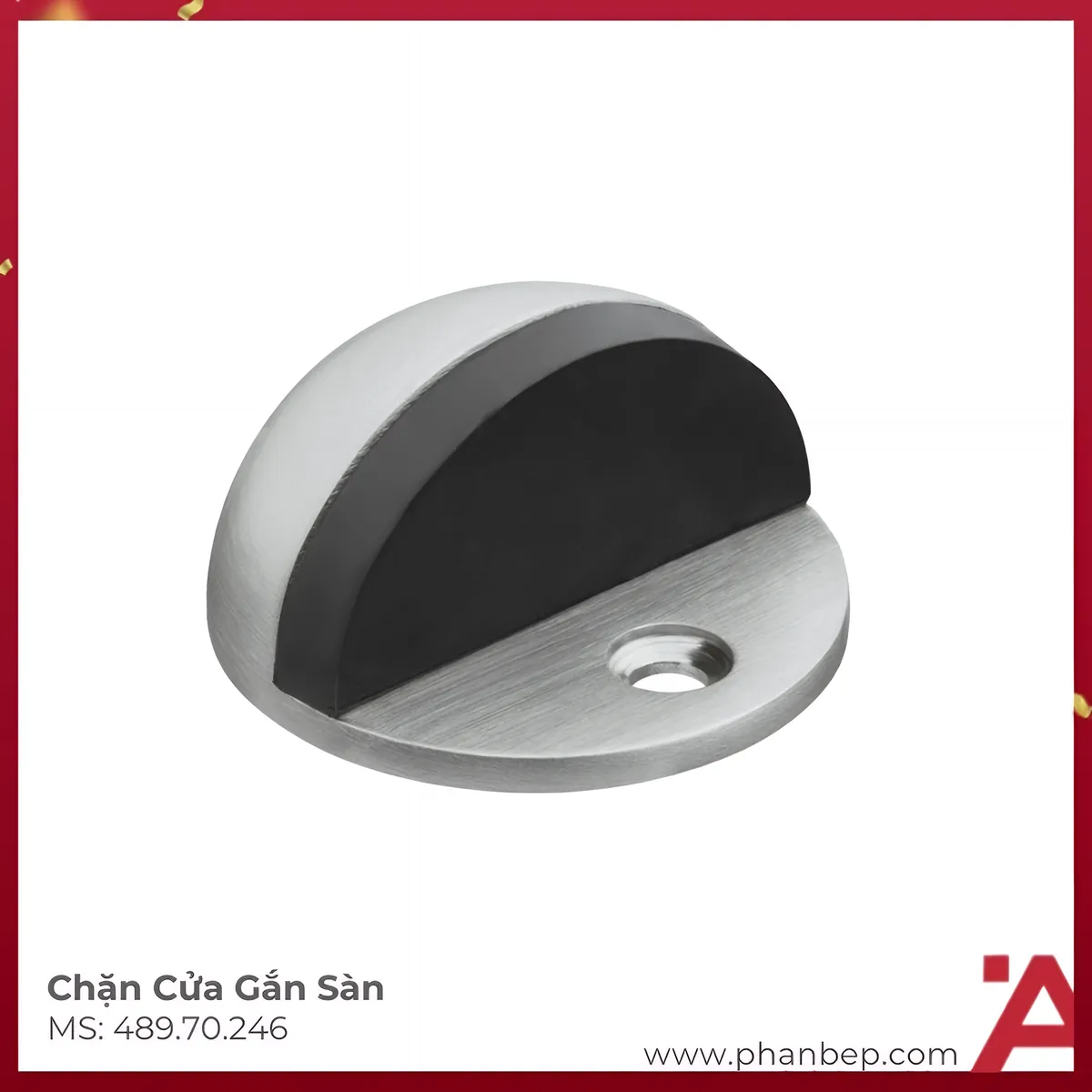 Chặn Cửa Bán Nguyệt Gắn Sàn Hafele 489.70.246
