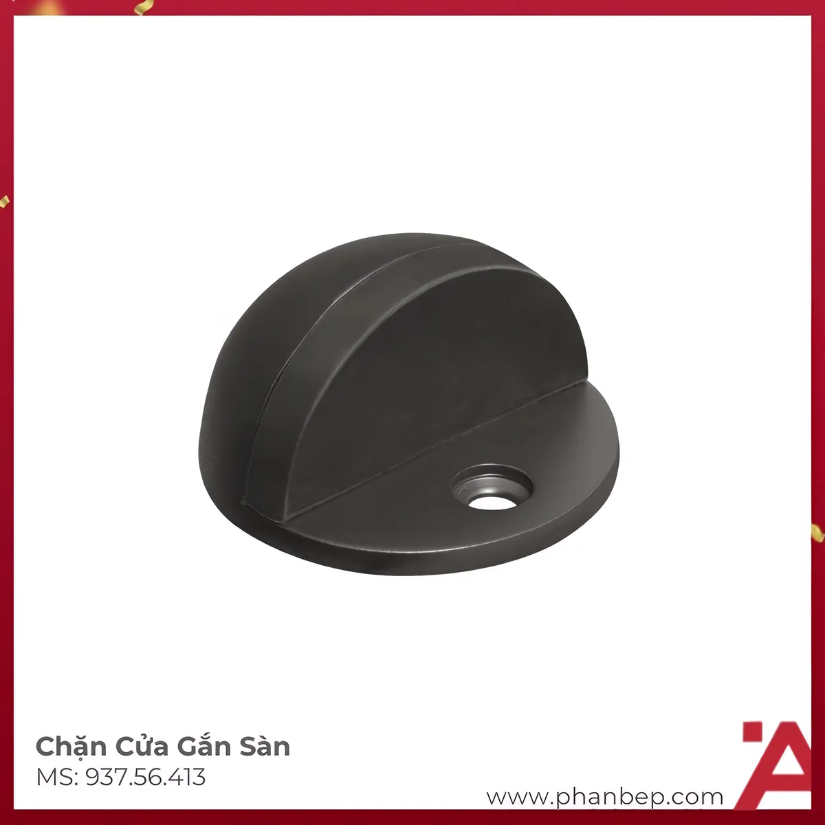Chặn Cửa Gắn Sàn Màu Đen Hafele 937.56.413