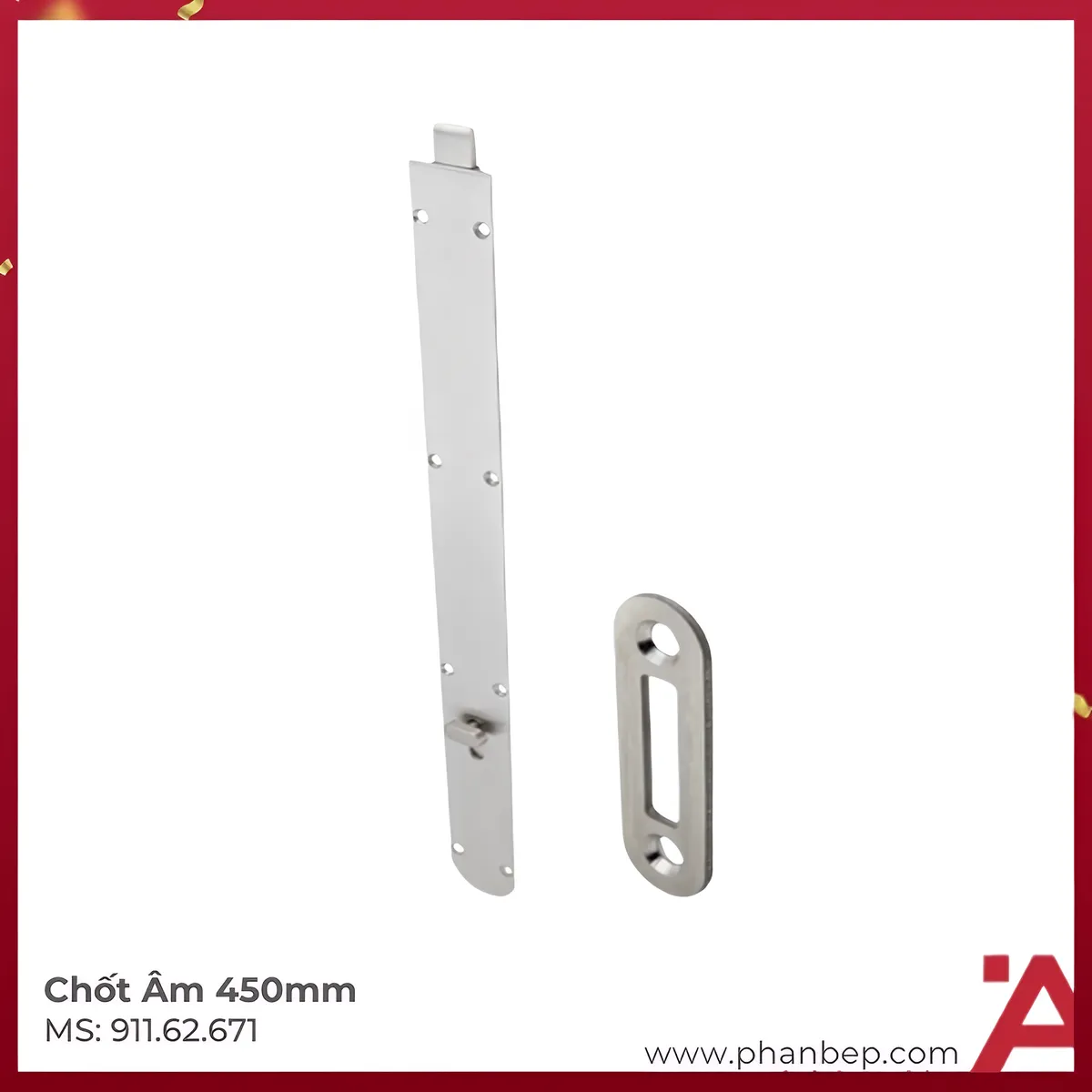 Chốt Âm 450mm Hafele 911.62.671