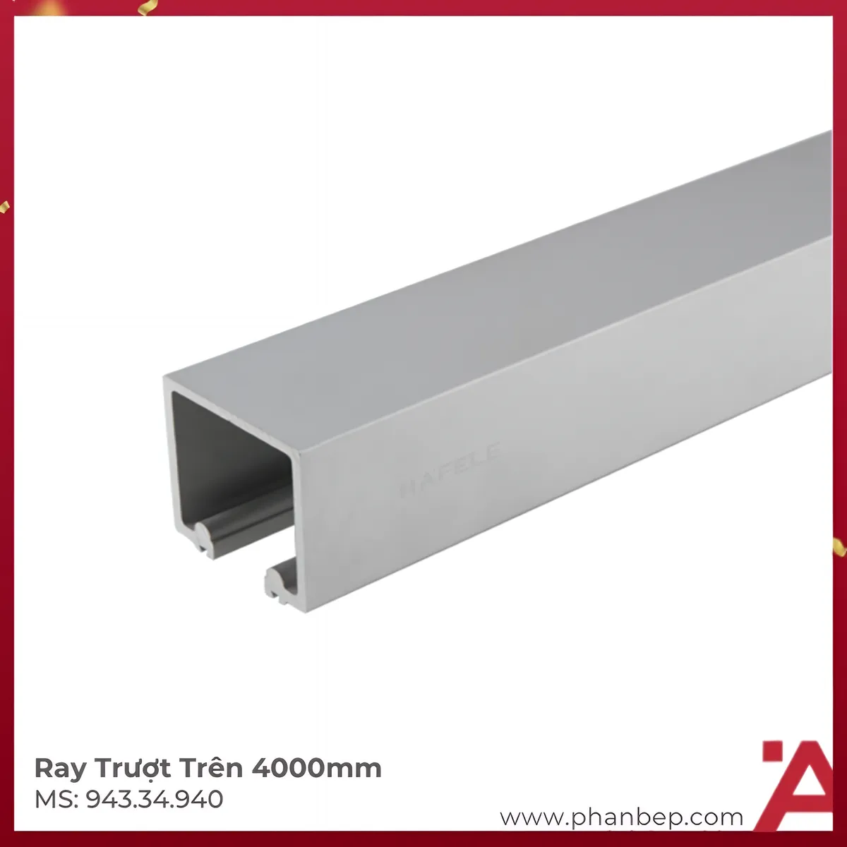 Ray Trượt Trên EndFold 4000mm Hafele 943.34.940