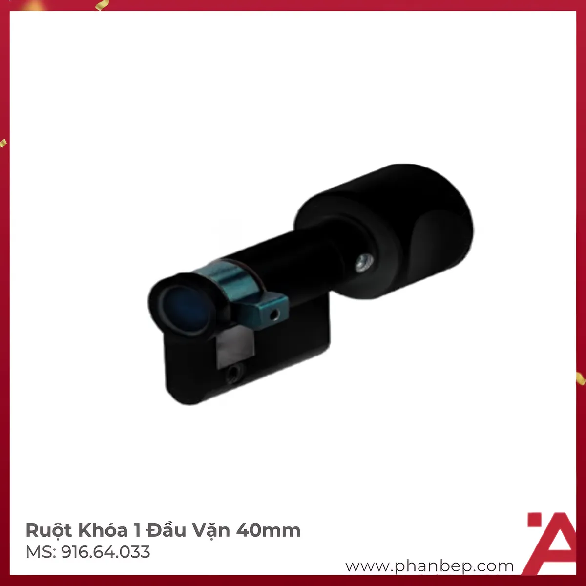Ruột Khóa 1 Đầu Vặn 40mm Hafele 916.64.033