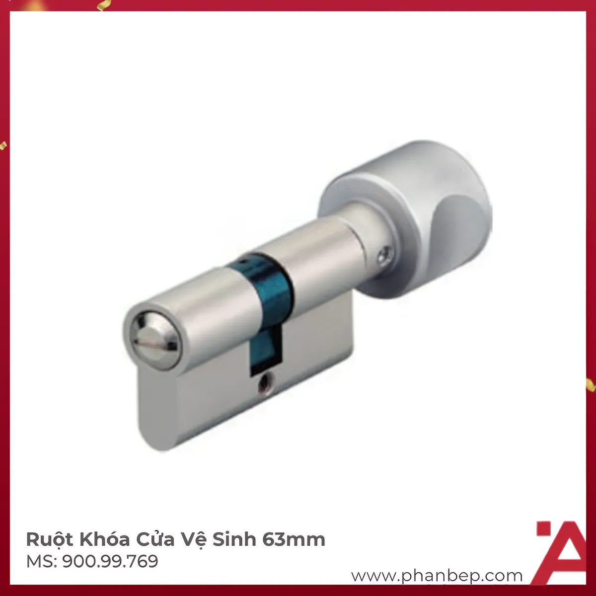 Ruột Khóa Cửa Phòng Vệ Sinh 63mm Hafele 900.99.769