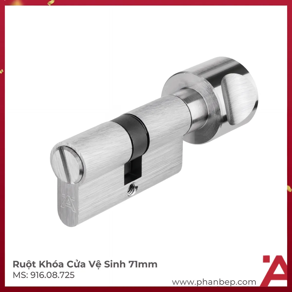 Ruột Khóa Cửa Vệ Sinh 71mm Hafele 916.08.725