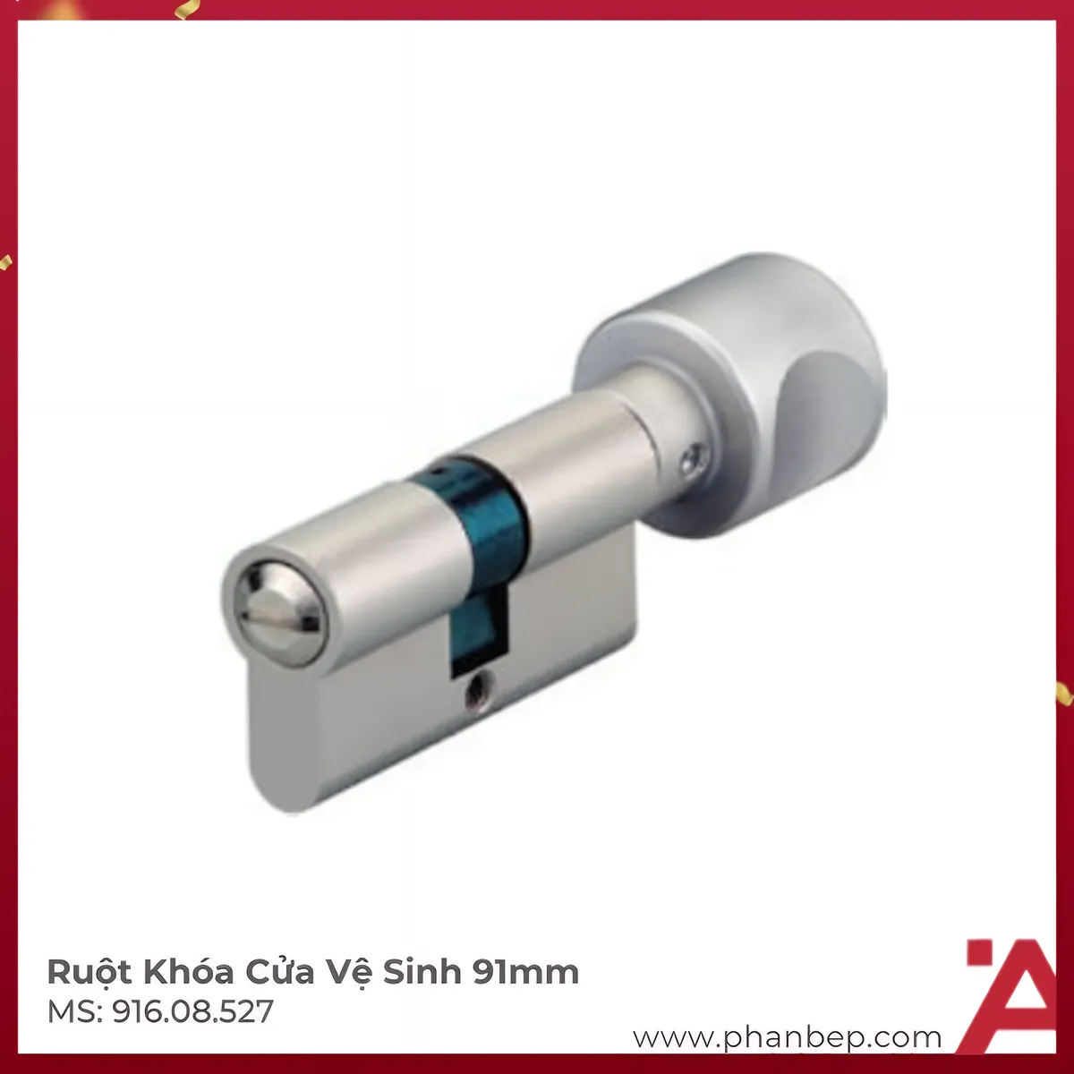 Ruột Khóa Cửa Vệ Sinh 91mm Hafele 916.08.527