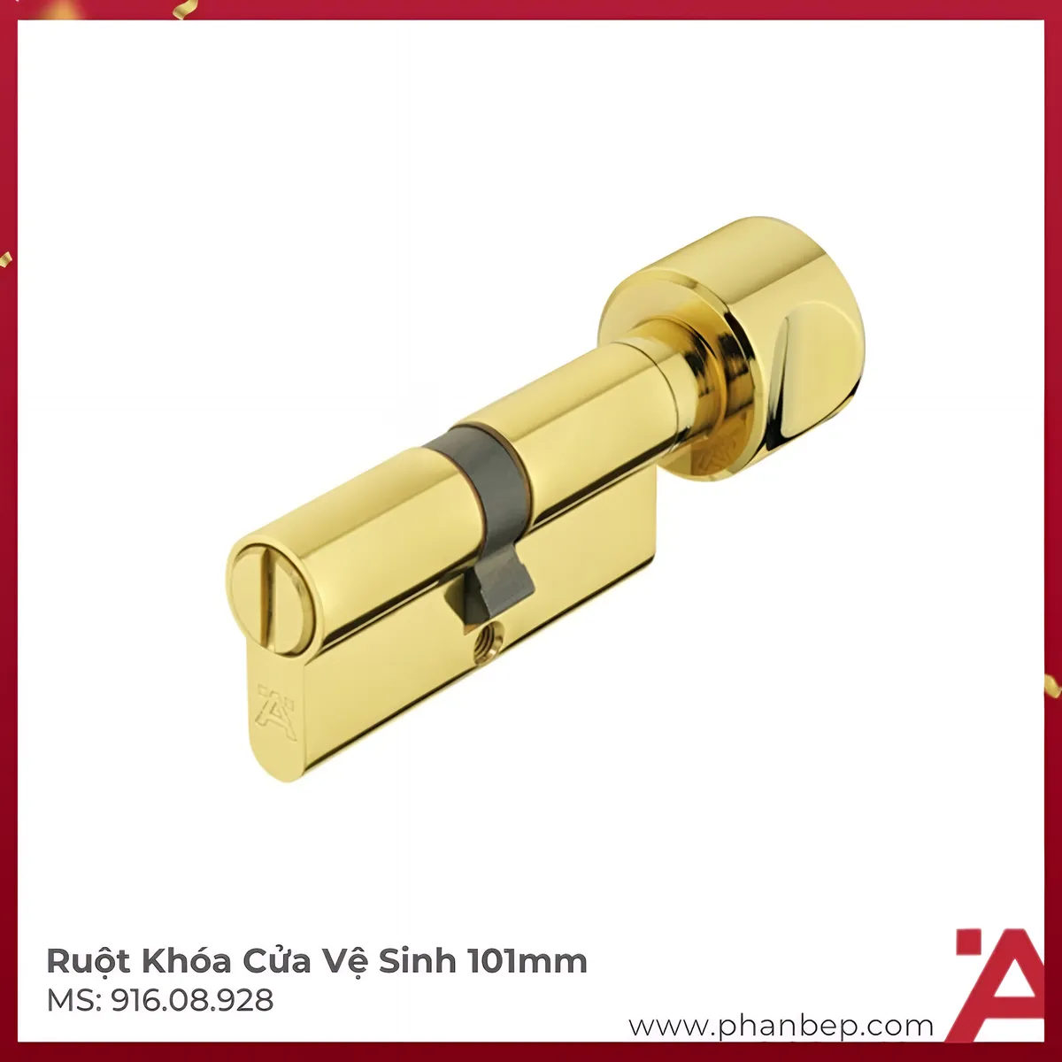 Ruột Khóa Cửa Vệ Sinh 101mm Hafele 916.08.928