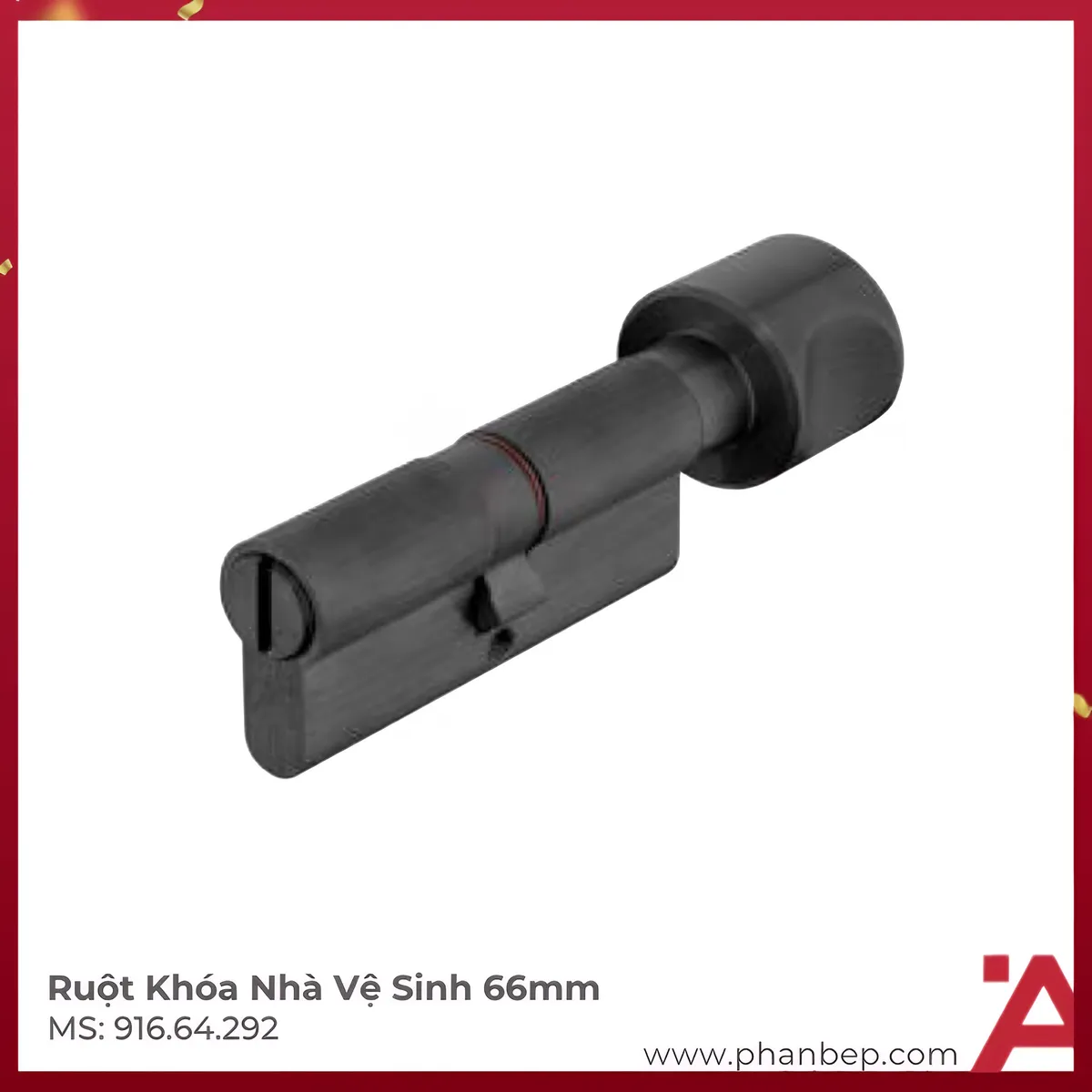 Ruột Khóa Nhà Vệ Sinh 66mm Hafele 916.64.292