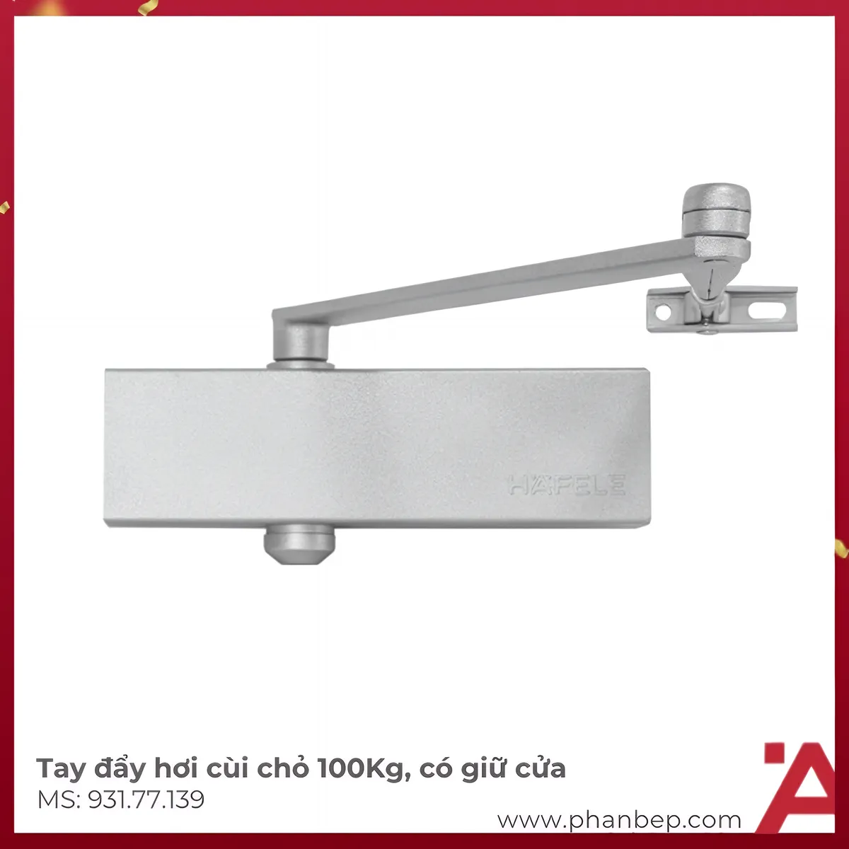 Tay Đẩy Hỏi Cùi Chỏ 100Kg EN2-5 Hafele 931.77.139