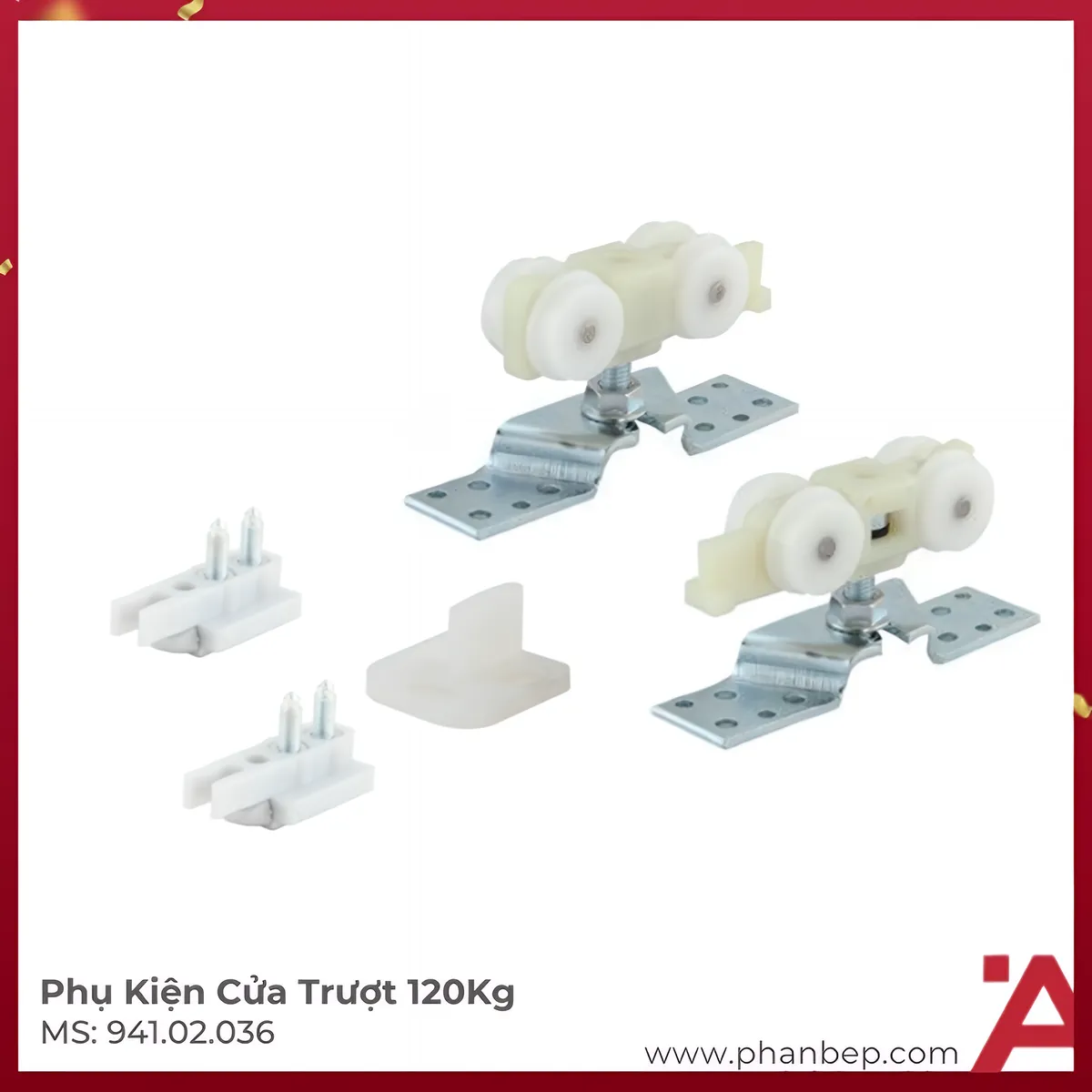 Bộ Phụ Kiện Cửa Trượt 120Kg Slido Classic 120P Hafele 941.02.036