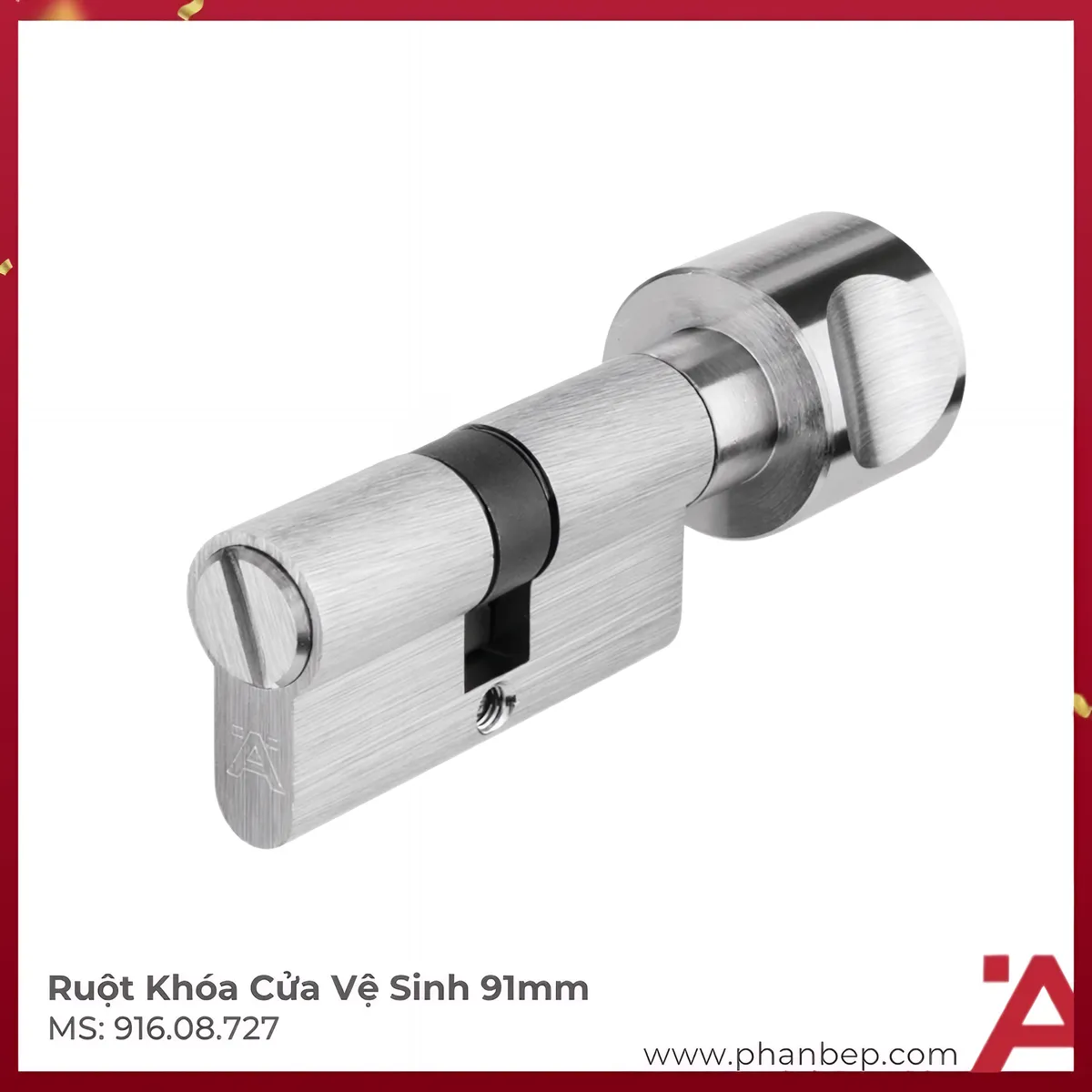 Ruột Khóa Cửa Vệ Sinh 91mm Hafele 916.08.727