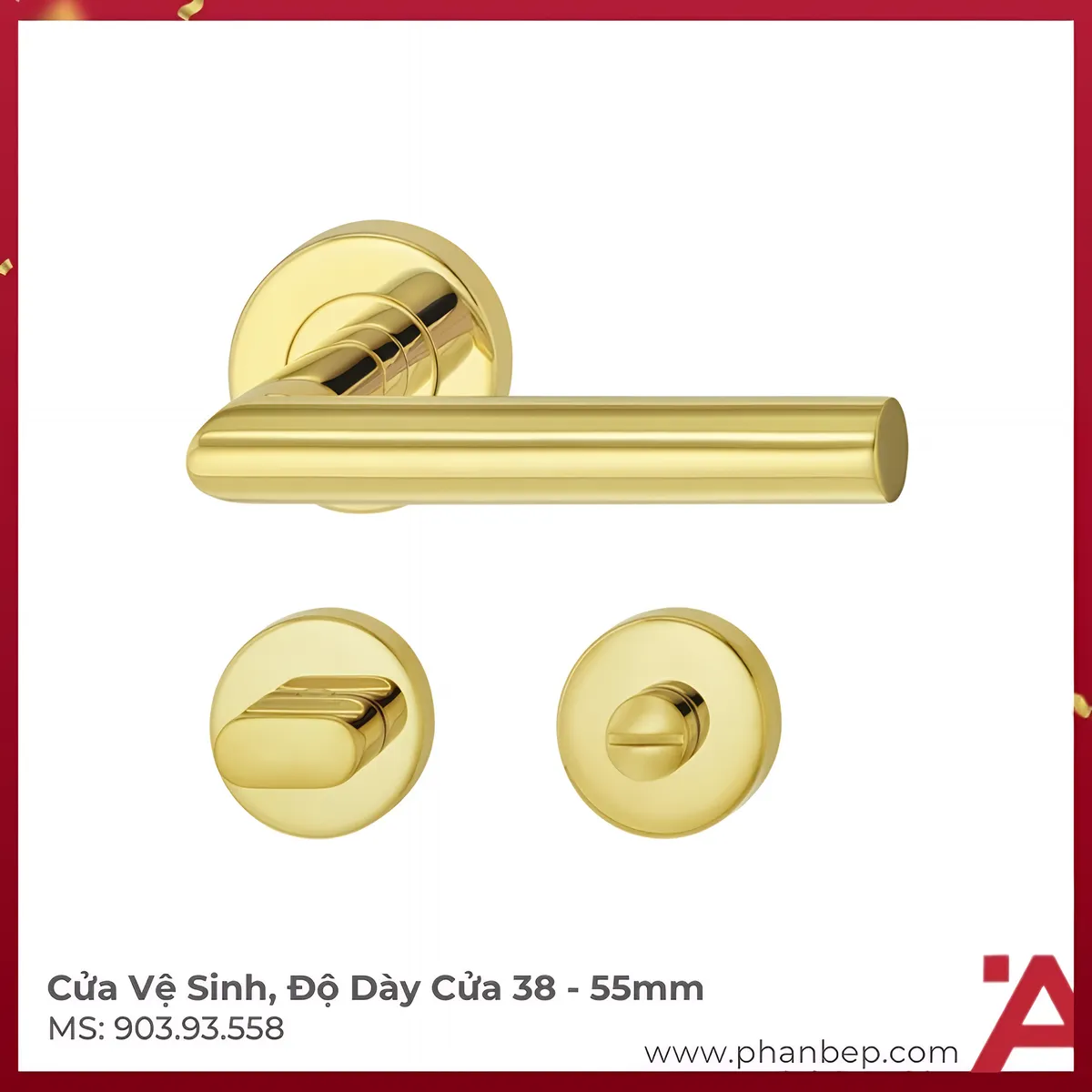 Tay Nắm Gạt Cửa Vệ Sinh Hafele 903.93.558
