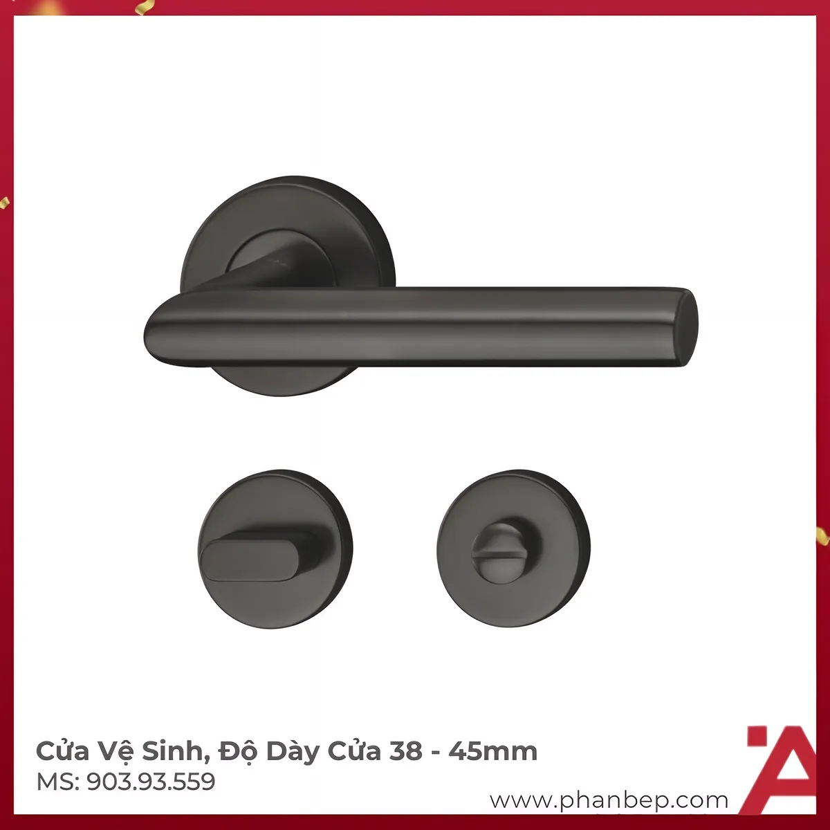 Tay Nắm Gạt Cửa Vệ Sinh Hafele 903.93.559