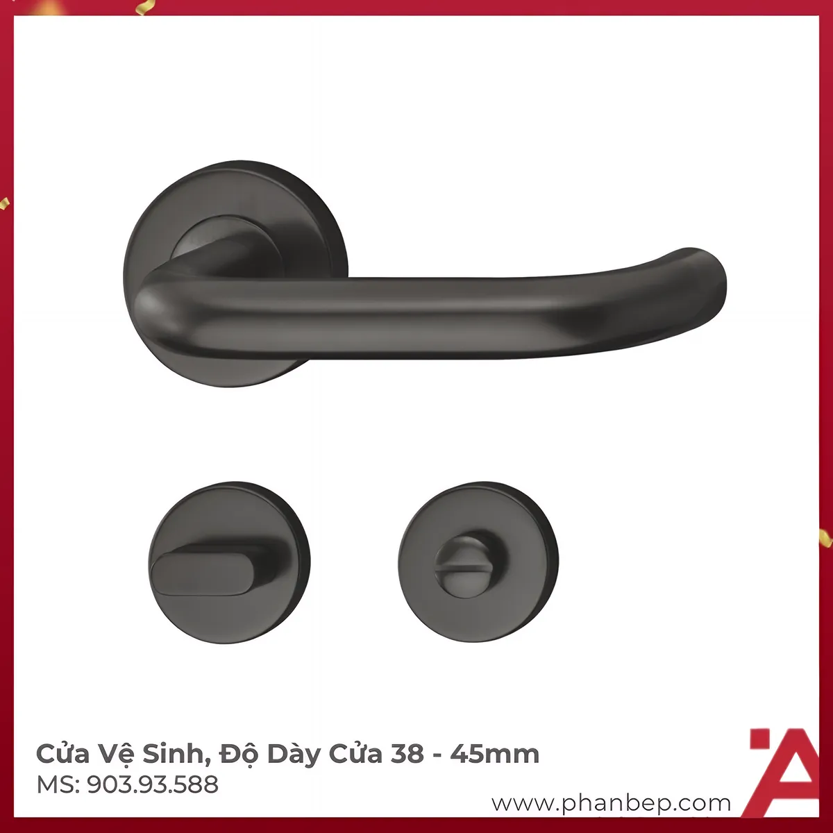Tay Nắm Gạt Cửa Vệ Sinh Hafele 903.93.588
