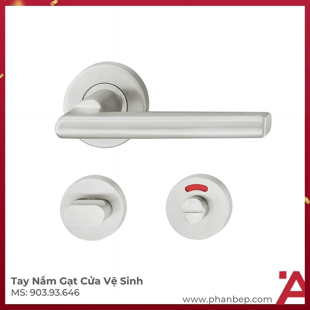 Tay Nắm Gạt Cửa Vệ Sinh Hafele 903.93.646