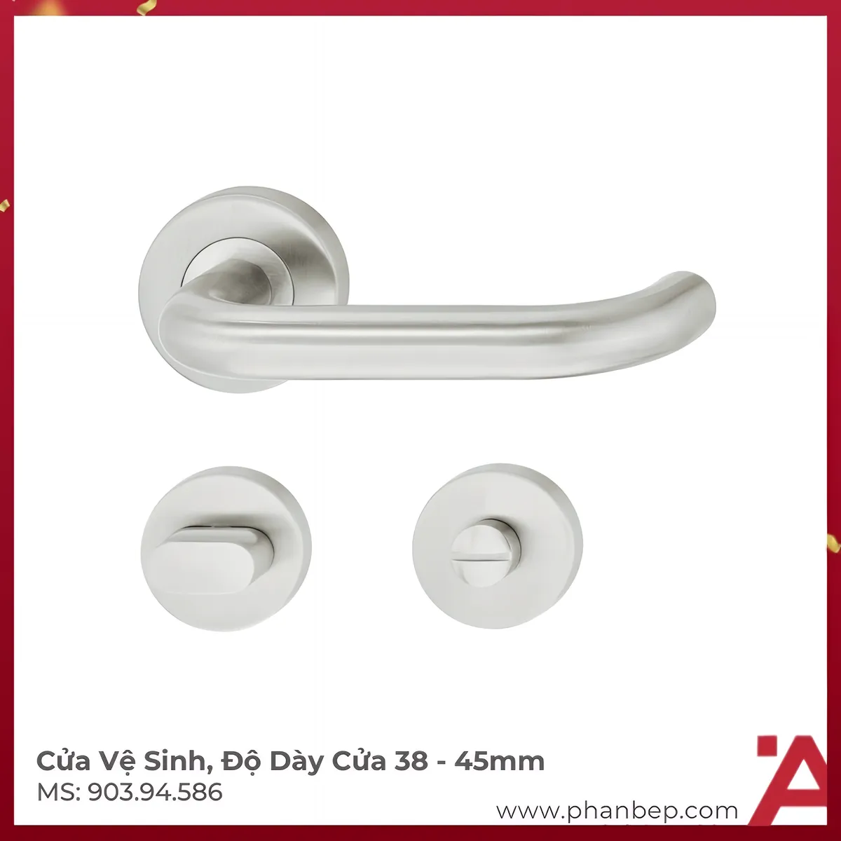 Tay-Nam-Gat-Cua-Ve-Sinh-Hafele-90394586 Tay Nắm Gạt Cửa Vệ Sinh Hafele 903.94.586 - Ảnh 1