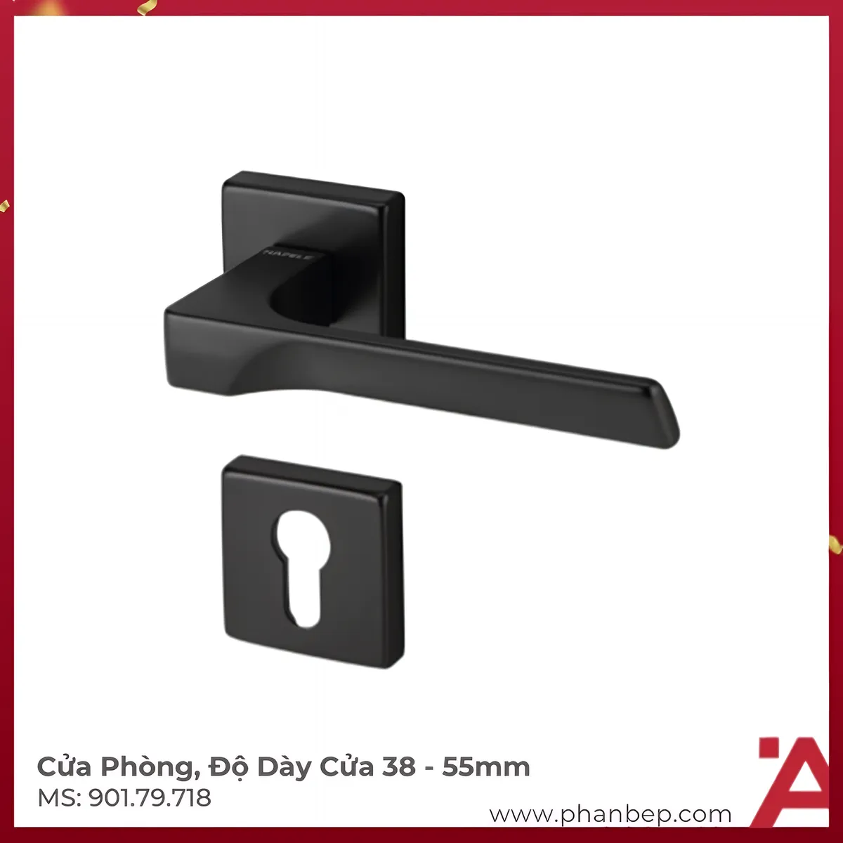 Tay Nắm Gạt Flash Cửa Phòng Hafele 901.79.718