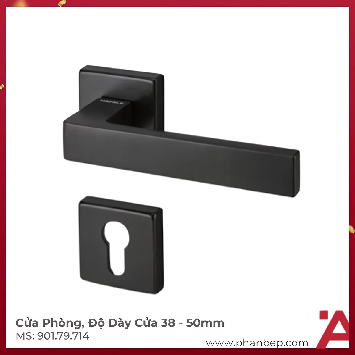 Tay Nắm Gạt Techna Cửa Phòng Hafele 901.79.714 Tay Nắm Gạt Techna Cửa Phòng Hafele 901.79.714 - Ảnh 1