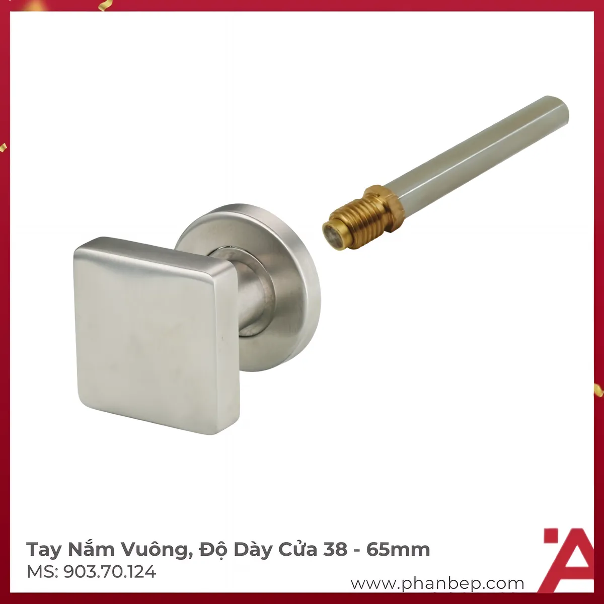 Tay Nắm Vuông Hafele 903.70.124 Tay Nắm Vuông Hafele 903.70.124 - Ảnh 1