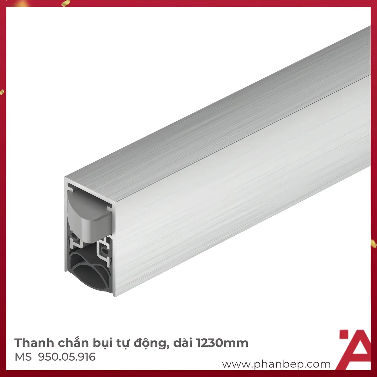 Thanh Chắn Bụi Tự Động 1230mm Hafele 950.05.916
