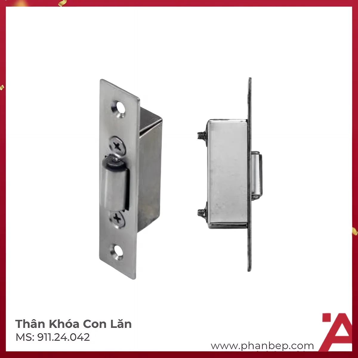 Thân Khóa Chốt Bật Con Lăn Hafele 911.24.042