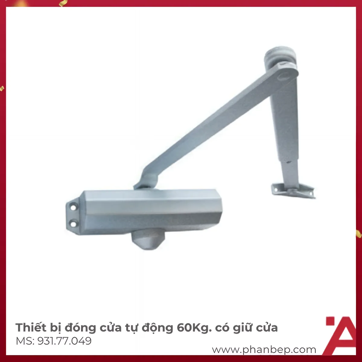 Thiết Bị Đóng Cửa Tự Động 60Kg EN3 Hafele 931.77.049
