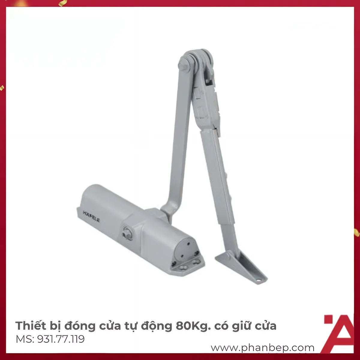 Thiết Bị Đóng Cửa Tự Động 80Kg EN2-4 Hafele 931.77.119