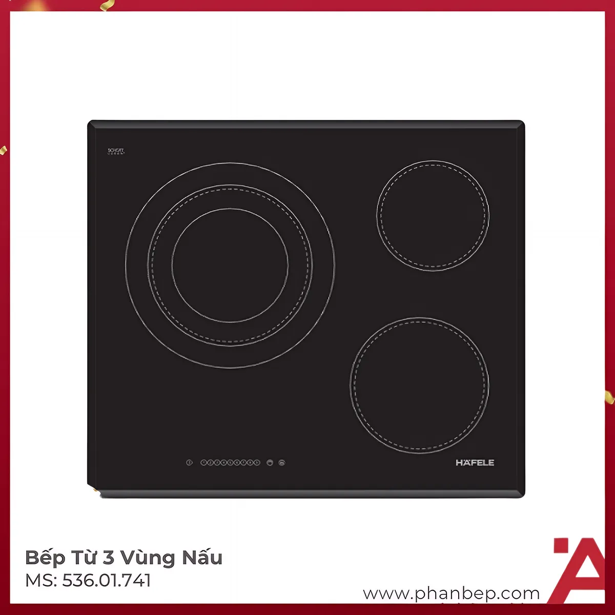 Bếp Điện 3 Vùng Nấu HC-R603P Hafele 536.01.741