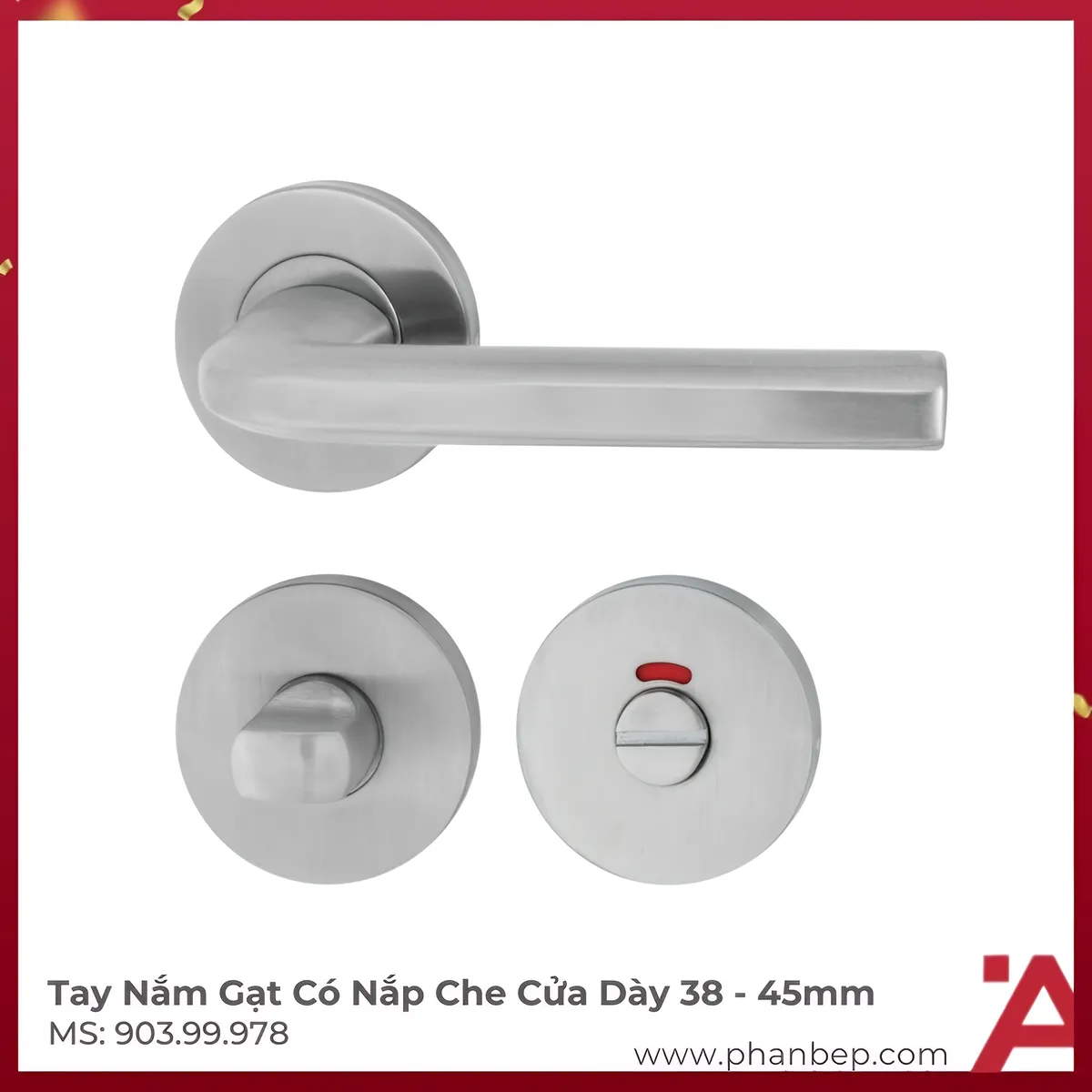 Tay Nắm Gạt Có Nắp Che Cửa WC Hafele 903.99.978