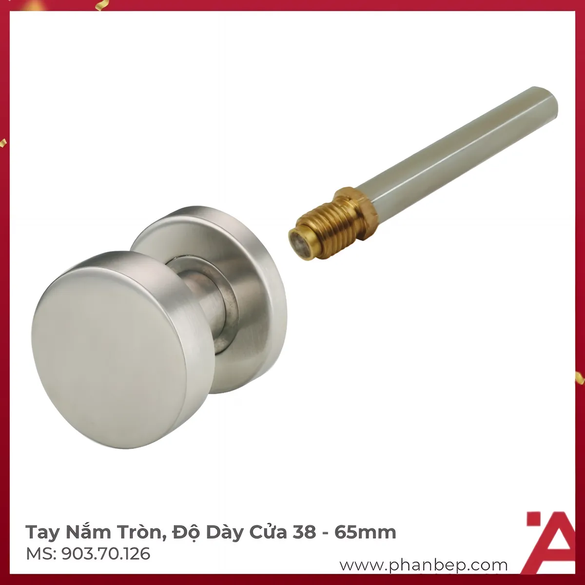 Tay Nắm Tròn Hafele 903.70.126 Tay Nắm Tròn Hafele 903.70.126 - Ảnh 1
