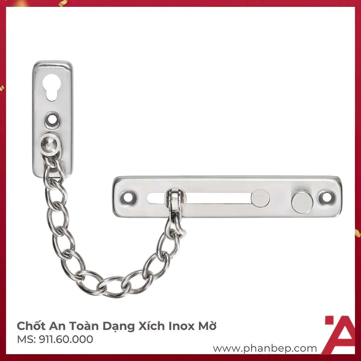 Chot-An-Toan-Dang-Xich-Hafele-91160000 Chốt An Toàn Dạng Xích Hafele 911.60.000 - Ảnh 1