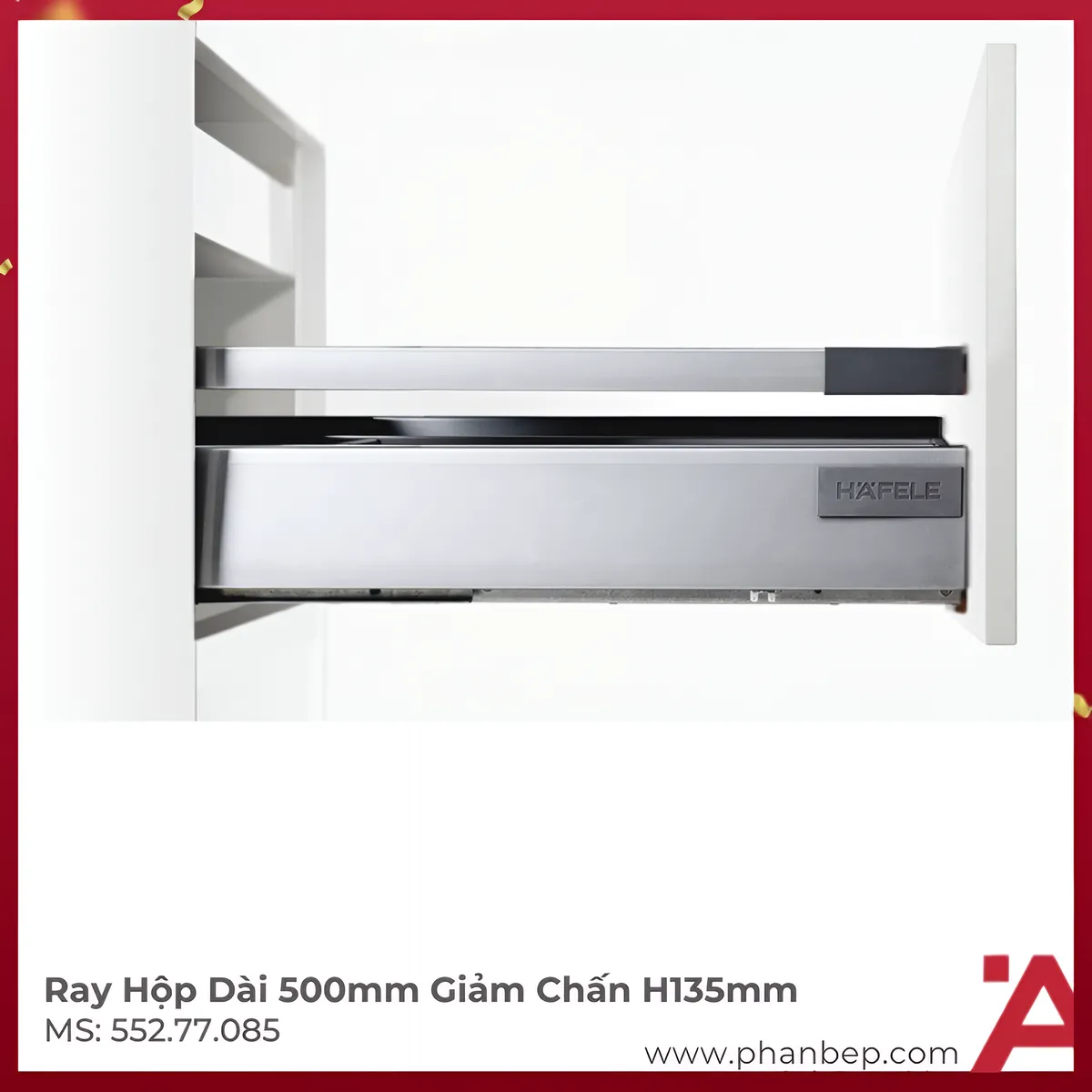Ray Hộp Alto Giảm Chấn H135mm Hafele 552.77.085