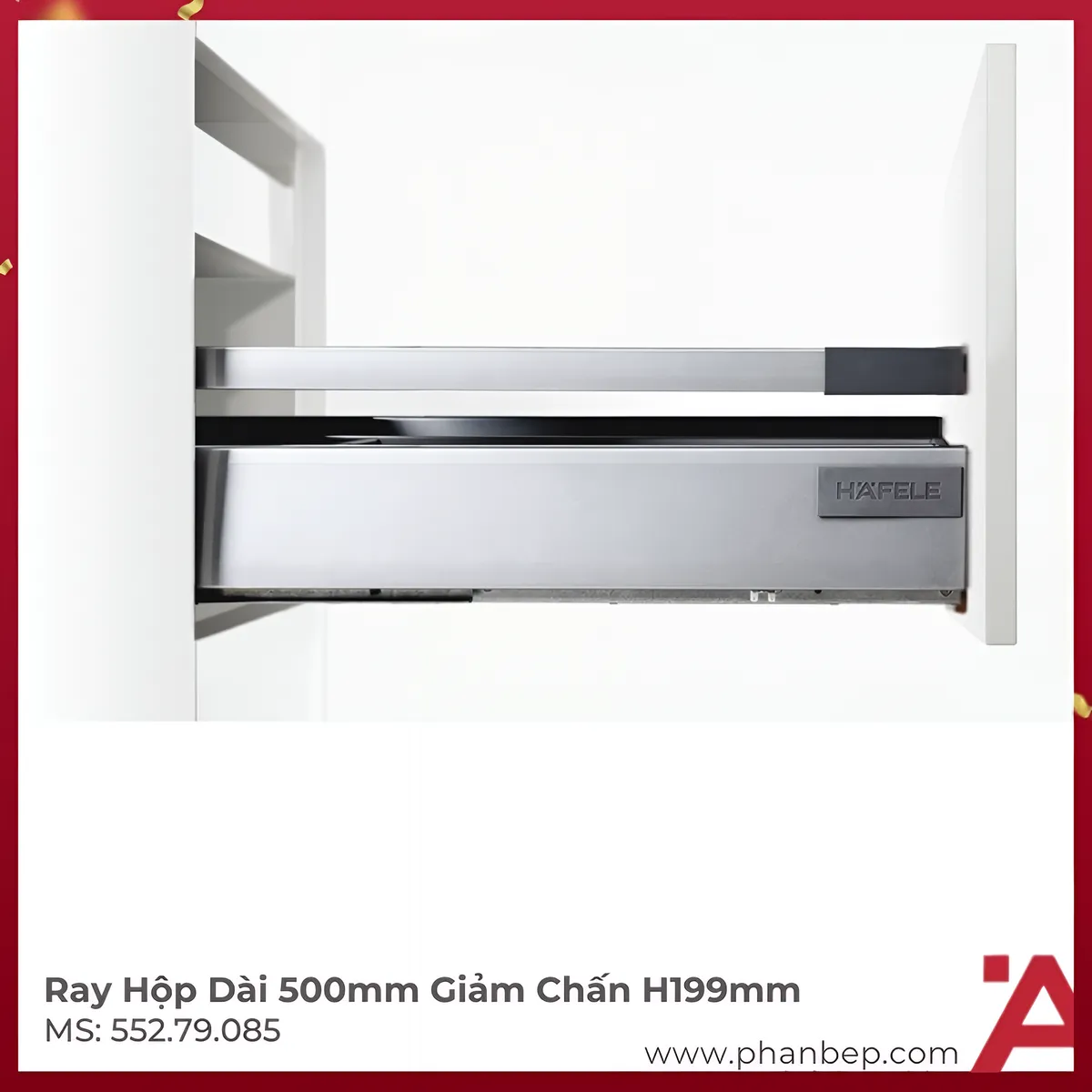 Ray Hộp Alto Giảm Chấn H199mm Hafele 552.79.085