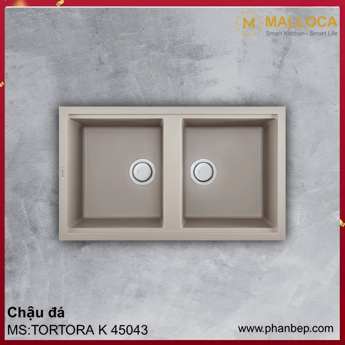 Chậu đá Malloca TORTORA K 45043