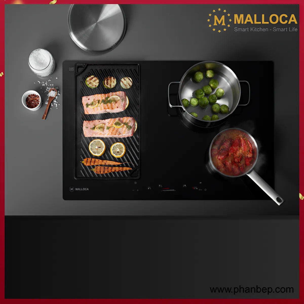 Bếp Từ Malloca Mh-04I Bm Thiết Kế Sang Trọng, 4 Vùng Nấu Cảm Ứng Thông Minh, Mặt Kính Eurokera Chống Trầy, Inverter Tiết Kiệm Điện Bếp Từ Malloca Mh-04I Bm Thiết Kế Sang Trọng, 4 Vùng Nấu Cảm Ứng Thông Minh, Mặt Kính Eurokera Chống Trầy, Inverter Tiết Kiệm Điện