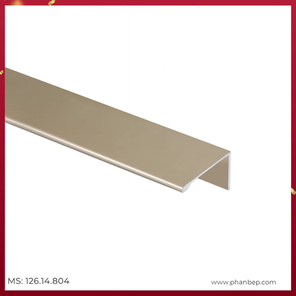 Tay Nắm Dạng Thanh Nhôm 3000mm Hafele 126.14.804